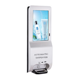 Auto foaming dispenser 21.5 Inch Hand Sanitizer Advertising Kiosk ,1080P Hand Sanitizer Dispenser Advertising